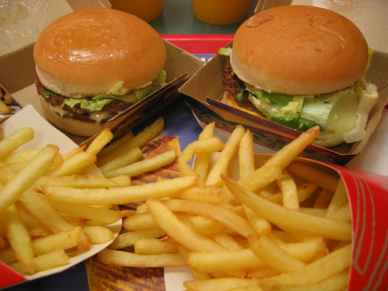 Burger fries